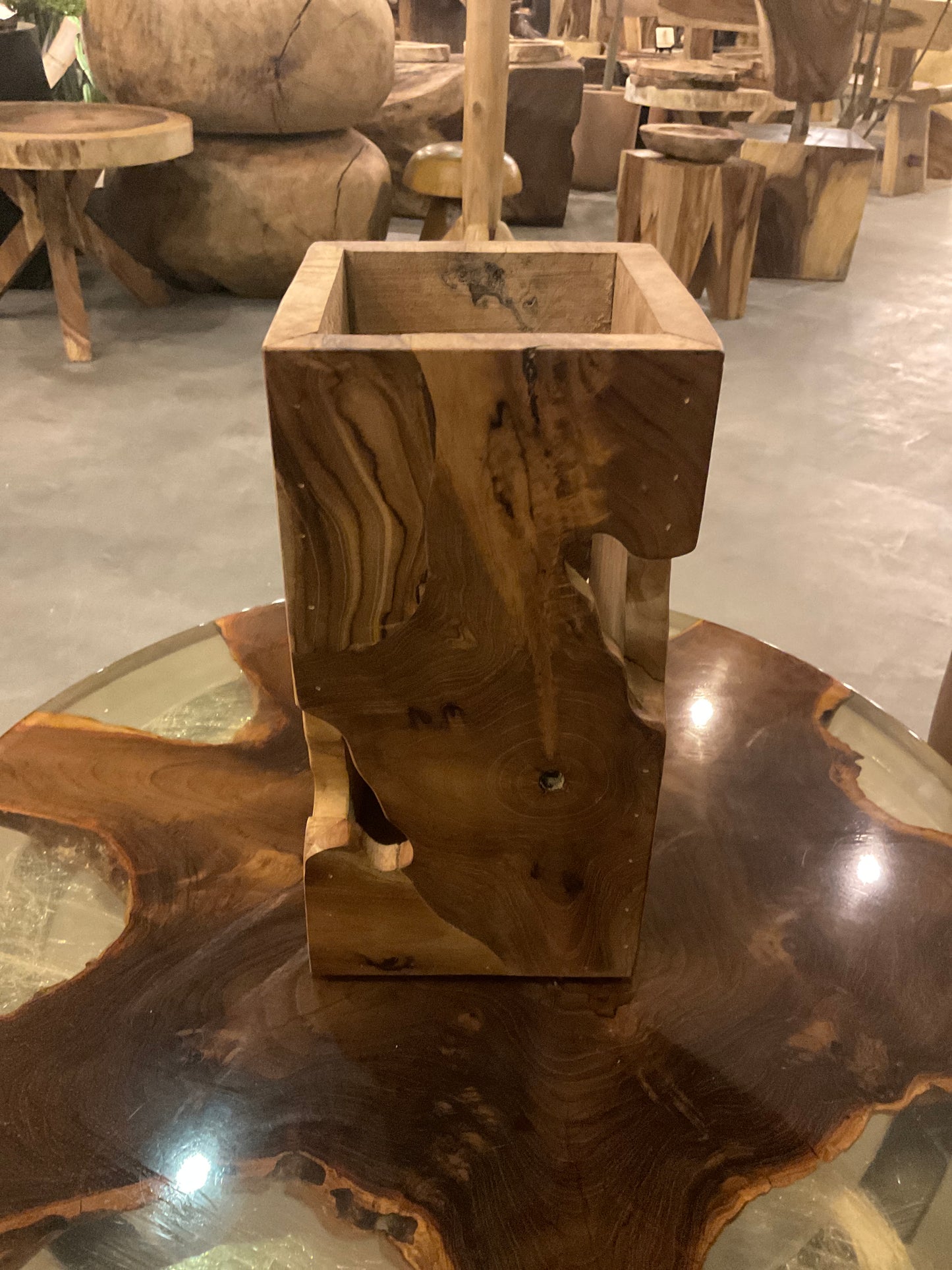 Flower pot wood